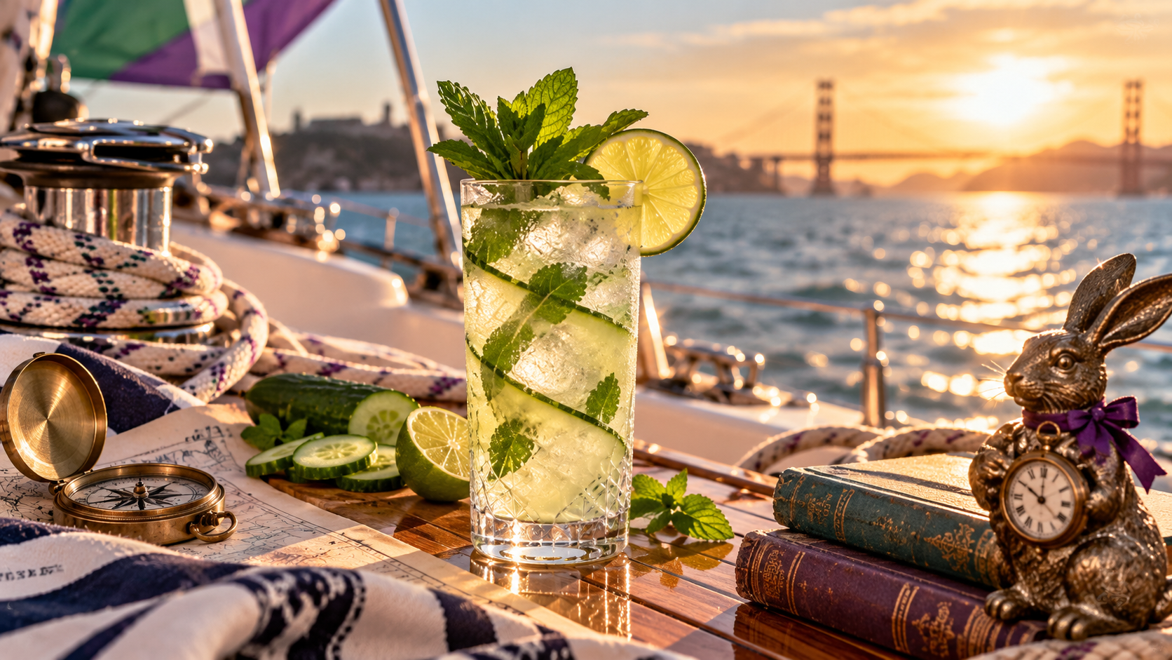 The Looking Glass — mixed and enjoyed aboard SV Rabbit Hole on San Francisco Bay.